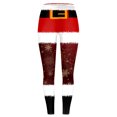 thumbnail image 5 of UngA Christmas Leggings for Women Soft Ultra Soft Brushed Christmas Day Leggings Pants Ankle Length Pj Pants Women (Hot Pink,XXL), 5 of 7