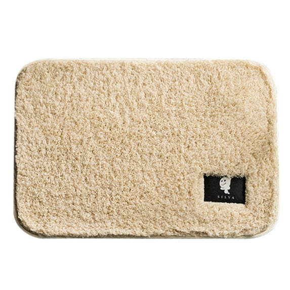 Rugs Ultra Soft Absorbent Non Slip Fluffy Thick Microfiber Cozy Bath Mat For Tub Shower Bathroom Floors Accessories Yellow 50*80cm