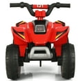 thumbnail image 3 of Costway 6V Kids Electric Quad ATV 4 ruedas paseo en juguete para niños pequeños hacia adelante y hacia atrás rojo, 3 of 3