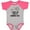 Baseball Heather and Hot Pink, variant on Inktastic Grandkids Best Grandma Ever Boys or Girls Baby Bodysuit
