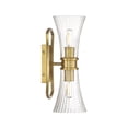 thumbnail image 5 of Warm Brass Two Light Wall Sconce from the Bennington Collection, 5 of 5