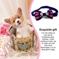 thumbnail image 3 of Colliers pour Chiens Noeuds Papillon Réglable Sangle Animaux de Compagnie Collier Mode Animaux de Compagnie Toilettage Accessoires Décorations Boucle Vêtements Chiot Chats Festival Bleu plaid, 3 of 7