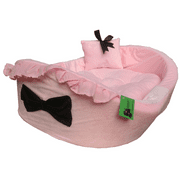 HDP Pet  Bassinet Bed with Removable Pillow Color:Pink