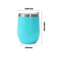 thumbnail image 3 of HongHeng 12oz Mug Double Layer Vacuum Small Beer Mug Mini U-Shape Stainless Steel Cups, 3 of 6