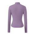 thumbnail image 6 of Kcolen Long Sleeve Shirts for Women High Neck Slim Fit Pullover Tops Fall Fashion Basic Crop Top Womens Going Out Outfits Y2k Clothes, 6 of 6