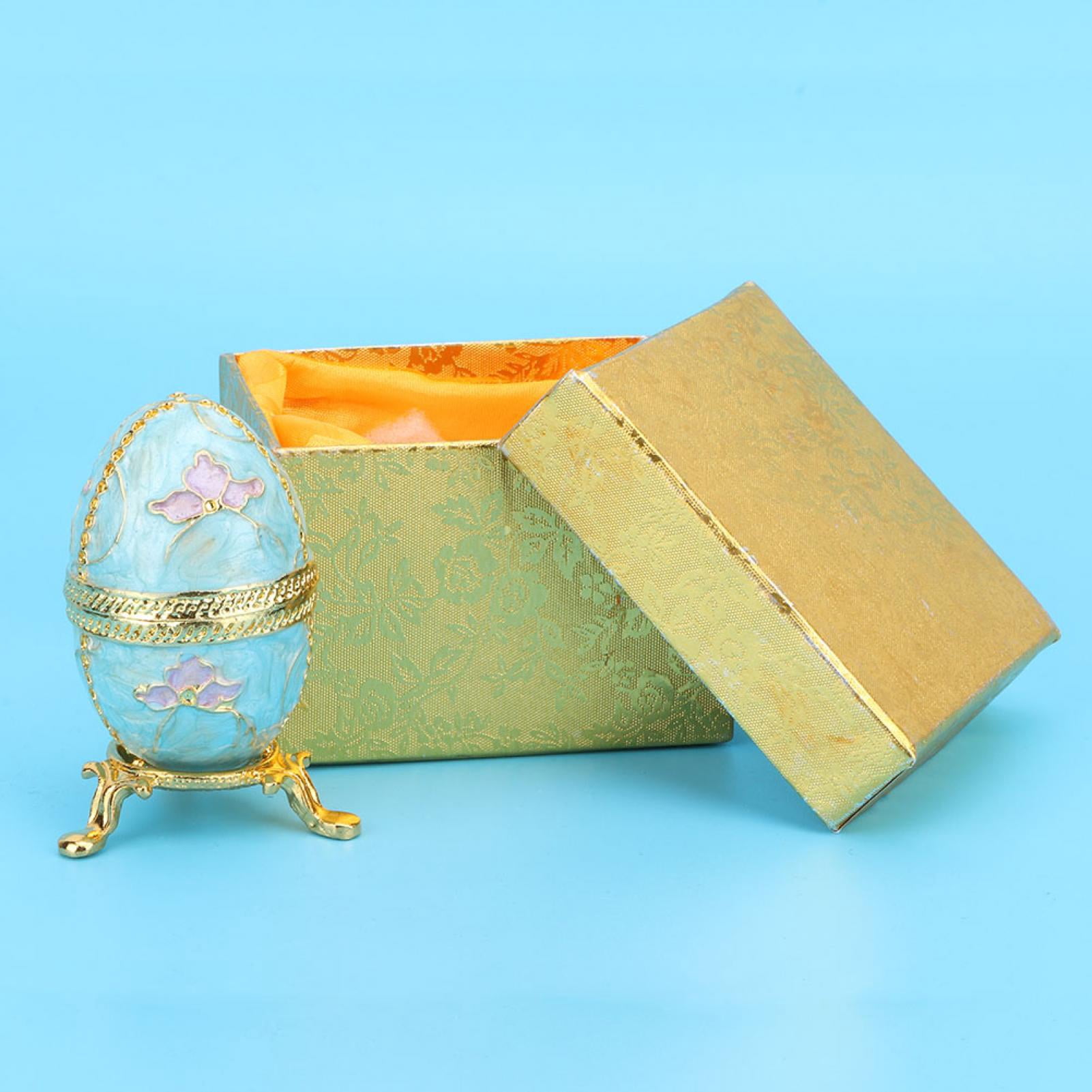 HERCHR Jewelry Trinket Box, Egg Jewelry Organizer Egg Jewelry Box