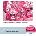thumbnail image 2 of Monkey Polyester Non-Slip Machine Washable Chair Rugs Office Mat Area Rugs Bath Rug, 2 of 6