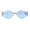 Gold Blue, variant on Hippie Oval Retro Side Visor Metal Rim Pop Color Lens Sunglasses Gold Yellow