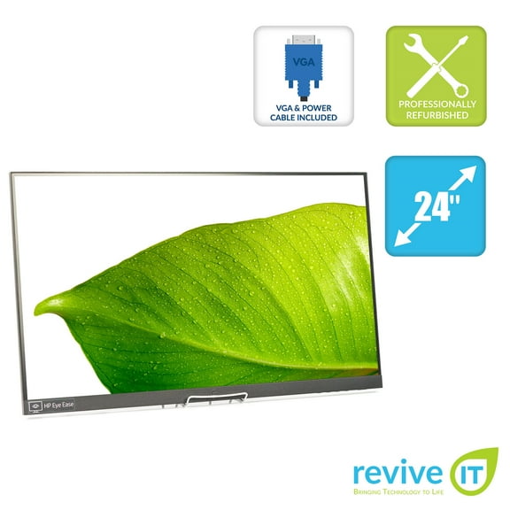 Pre-Owned Used HP E24 G4 24" Widescreen 1920x1080 16:9 IPS LED LCD Monitor ONLY (No Stand) VGA HDMI DisplayPort - Grade B