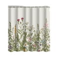 thumbnail image 1 of Cortina de ducha, cortinas decorativas de baño con flores y hojas de acuarela, tela a prueba de moho, pantalla para bañera, decoración para el Juegos de accesorios de baño flores y plantas 180*200 Bearachild HA071403-12, 1 of 6
