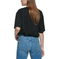 thumbnail image 4 of Calvin Klein Jeans Women's Cotton Tribeca Oversized T-Shirt Black S B4HP, 4 of 7