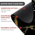 thumbnail image 2 of Diatomaceous Earth Bath Mat,Black Gold Marble Non-Slip Volume Super Absorbent Fast Drying for Bathroom Kitchen Door mat,Eco-Friendly Easy to Clean 17×27.5Inch (43 * 70cm), 2 of 6