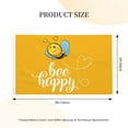 thumbnail image 4 of Bee Happy Flag 3x5 Ft Outdoor Indoor With Grommet Garden Yard Banner Decorative Sign, 4 of 6