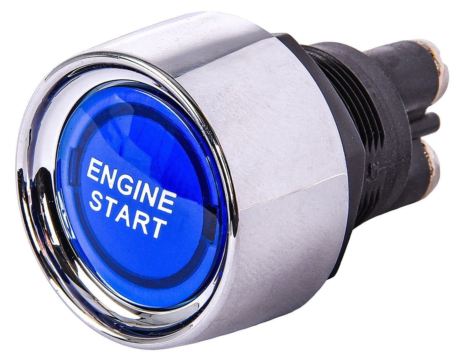 JEGS 10363 PushButton Starter Switch 50 Amps 12V 7/8 in. Diameter