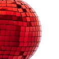 thumbnail image 2 of 6" Red Mirror Ball Ornament 4/Bag, 2 of 2