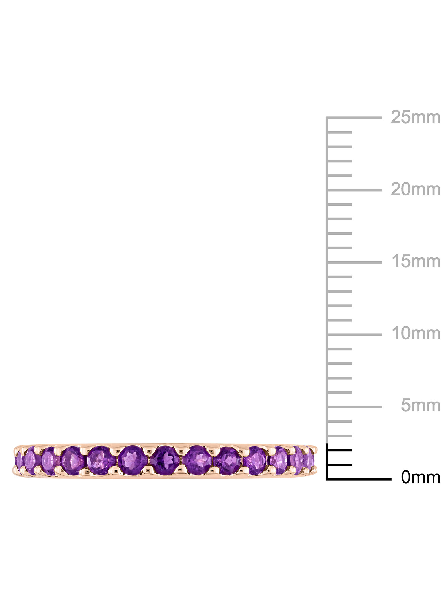 Everly Women's Amethyst 10k Rose Gold Ring