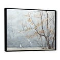 thumbnail image 2 of Designart "Minimalist Grey Blossom Tree Essence of Tranquility" Landscapes Framed Wall Art - Modern Farmhouse Grey Tree Cherry Blossom Bedroom Framed Canvas Wall Art, 2 of 6