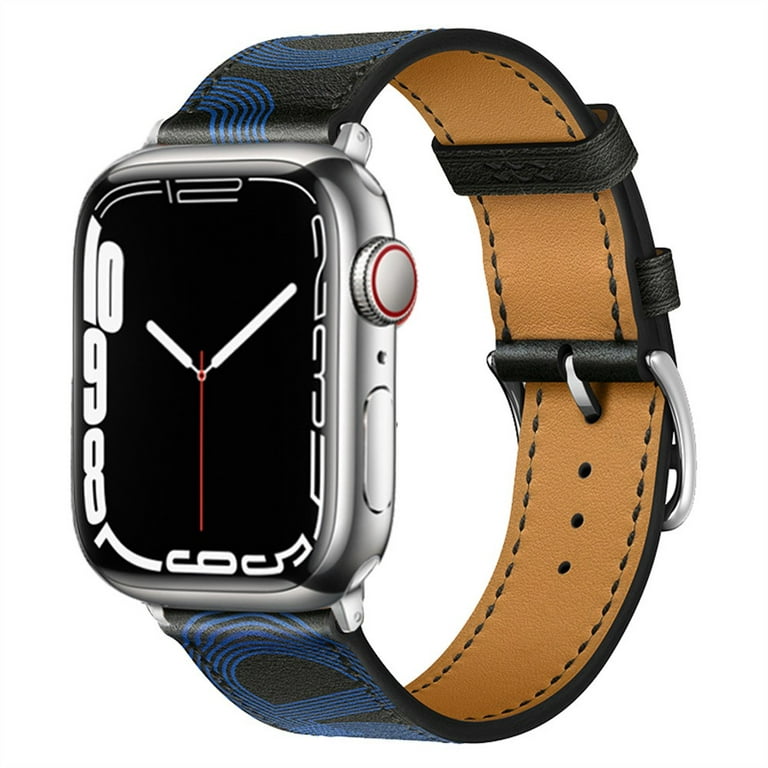  Designer Luxury Band Compatible with Apple Watch iWatch Bands  38mm 40mm 41mm /42mm 44mm 45mm Men Women, Leather Replacement Wristbands  Adjustable Strap for Apple Watch Series7/6/5/4/3/2/1/SE : Cell Phones &  Accessories
