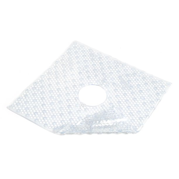 ConTact Brand Bubble PVC Clear Shower Mat, 21 in x 21 in