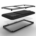 thumbnail image 3 of Dteck Case For Samsung Galaxy A71 4G (6.7 inch),Shockproof Armor Rugged Rubber Metal Aluminum Tempered Glass Screen Protective Hybrid Back Phone Case Cover ,Black, 3 of 5