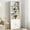 White, variant on Ataucjin Rustic Bookcase with Doors,Industrial Wood Bookshelf,11.8in Depth Display Storage Shelves 71.4in Tall Farmhouse Bookcases Wooden 6 Shelf Bookshelvels for Bedroom,Living Room,Home Office