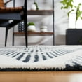thumbnail image 4 of SAFAVIEH Metro Kelsey Diamond Area Rug, Black/Ivory, 6' x 6' Square, 4 of 8