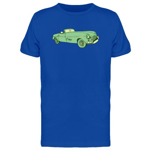 Retro Green Car Enjoy Tee Men's -Image by Shutterstock