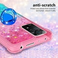 thumbnail image 4 of Phone Case for Xiaomi Redmi Note 11 Pro 5G/4G, Shiny Bling Quicksand Effect TPU Bumper Case with Four Corners Protection Cover for Redmi Note 11 Pro 5G/4G, Pink Blue, 4 of 14