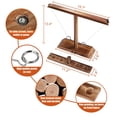 thumbnail image 3 of Juego de gancho y anillas RIXINC, de madera, para interiores y exteriores, 3 of 8