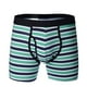 thumbnail image 2 of Calzoncillos para hombre Calzoncillos tipo bóxer para hombre con aberturas alargadas a rayas de algodón puro para deportes Pompotops  qyievc4364, 2 of 9