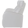 thumbnail image 3 of vidaXL Canapé Inclinable Home Cinéma 2 Places en Similicuir Blanc, 3 of 5