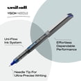 thumbnail image 3 of Bolígrafos Rollerball con aguja Uni-Ball Vision de 0,7 mm, color azul fino, 12 unidades, 3 of 6