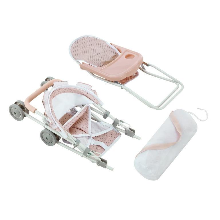 Olivia's Little World Polka Dot Princess Baby Doll 3pc Nursery Set