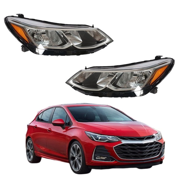 SEBLAFF Driver and Passenger Side Headlights Headlamps For 16-19 Chevy Cruze Sedan Fits select: 2016-2019 CHEVROLET CRUZE LT