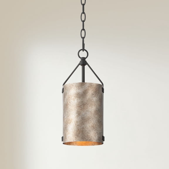 Possini Euro Design Possini Euro Julian 5 3/4"W Rustic Silver Metal Mini Pendant