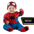 thumbnail image 2 of MARVEL’S SPIDER-MAN INFANT COSTUME - Minky Jumpsuit with Printed Design, Booties and Mask Cap, 2 of 3