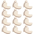 thumbnail image 2 of Shisuyan Craft Tags Unfinished Wood Embellishments 20Set 0.8x0.8in, 2 of 8