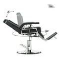 thumbnail image 5 of BarberPub Heavy Duty Recline Barber Chair All Purpose Hydraulic Salon Chairfor Hair Stylist Spa Beauty Shampoo Black 2801, 5 of 10