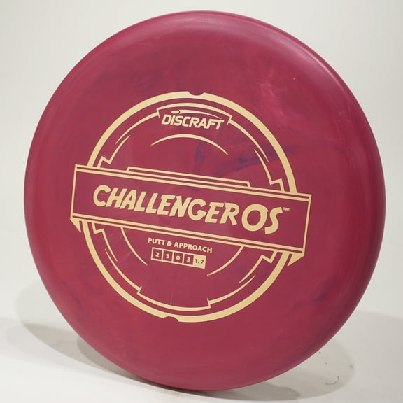 Discraft Putter Line Challenger OS Disc Golf Putter & Approach Disc, Pick Color/Weight [Stamp & Exact Color May Vary] Purple 170-172 grams