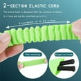 thumbnail image 3 of Correa para perro elástica, cinturón de seguridad sin tirones, resistente, amortiguador para perros pequeños, medianos y grandes (verde) Clip para cinturón de seguridad tipo D, 3 of 5