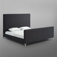 thumbnail image 5 of Cajetan Charcoal Linen Bed - Upholstered King, 5 of 9