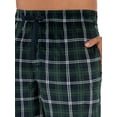 thumbnail image 3 of George Men's Fleece Plaid Sleep Pants, 3 of 6