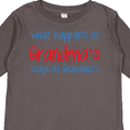 thumbnail image 4 of Inktastic What Happens At Grandma's Boys or Girls Long Sleeve Toddler T-Shirt, 4 of 5