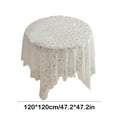 thumbnail image 3 of Fiudx Mantel de Girasol, Elegante Diseño de Encaje Blanco, Material de Poliéster Duradero, Artesanía Exquisita, Perfecto para Cenar o Usar Al Aire Libre, Ideal para Fiestas y Reuniones, Lavable a Máq, 3 of 6