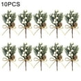 thumbnail image 2 of 10pcs Christmas Artificial Pine Branch Berry Holly Flower Bouquet Pick Xmas 10pcs Bouquet Pick Christmas Artificial Pine Branch Berry Holly Flower Xmas Decor Ornament  White, 2 of 7