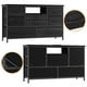 thumbnail image 3 of Historyli Soporte para TV de 8 Cajones de 47.4 Pulgadas (120 cm),para TVs de hasta 50 Pulgadas,Cómoda con Cajones con Luz LED RGB y Toma de Corriente para Centro de Entretenimiento con Almacenamiento, 3 of 8