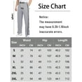 thumbnail image 6 of FEOYA Mens Pants Two Buttons Open Basketball Sweatpants Two Snap Button Trousers Straight Leg Joggers with Pocket for Running Workout Athletic Active Sports XL, 6 of 6