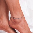 thumbnail image 3 of CFIOZYOS 925 Sterling Silver Ankle Bracelet Multilayer Anklets for Women Satellite, Star, Cross, Circle, Butterfly, Teardrop, Oval Disk Layered Anklet Beach Jewelry, 3 of 6