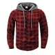 thumbnail image 4 of Ceisia Men's Regular-Fit Hooded Plaid Cotton Shirt Multi-Pattern for Winter Gift, 4 of 9