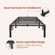 thumbnail image 5 of Base de Cama de Plataforma de Metal Resistente - Tamaño Twin, Soporte de Listones de Acero de 14 Pulgadas, No Se Necesita Box Spring, Almacenamiento Debajo de la Cama, herramienta-Free Assembly, sin, 5 of 23
